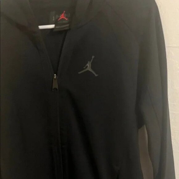Jordan Full Zip Hoodie Sweater Men’s Black Active Dri Fit Slim Fit, Small - Picture 4 of 4